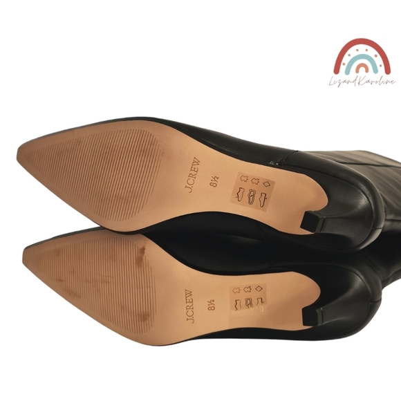 New! J. Crew New Stevie Knee High Pull On Boots in Leather - Picture 13 of 16